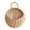 Beige, variant on Woven Hanging Basket, Usavan Natural Wicker Wall Decor Storage Basket, Breathable Flower Pot for Indoor Outdoor Garden Patio Balcony
