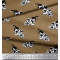 thumbnail image 3 of Soimoi Polyester Crepe Fabric Basset Hound Dog Print Fabric by The Yard 42 Inch Wide, 3 of 3