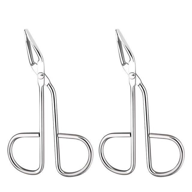 Shisuyan 2PCS Eyebrow Tweezers for Eyebrow Grooming Stainless Steel Portable Ergonomic Design