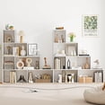 thumbnail image 4 of Costway 6 Cubes Ladder Shelf Freestanding Corner Bookshelf Storage Bookcase Display Rack, 4 of 10