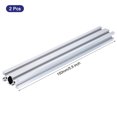 thumbnail image 2 of Unique Bargains 2 Pcs 2040 V Slot Aluminum Extrusion 150mm(5.9 Inch) Silver European Standard Anodized Linear Rail, 2 of 6