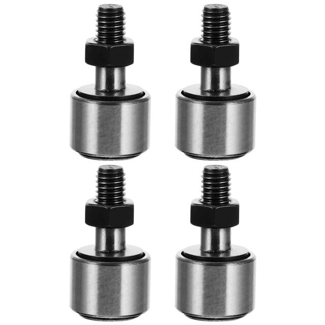 Shisuyan 4pcs Professional Bolt-type Needle Roller Bearing Durable Steel Cam Follower