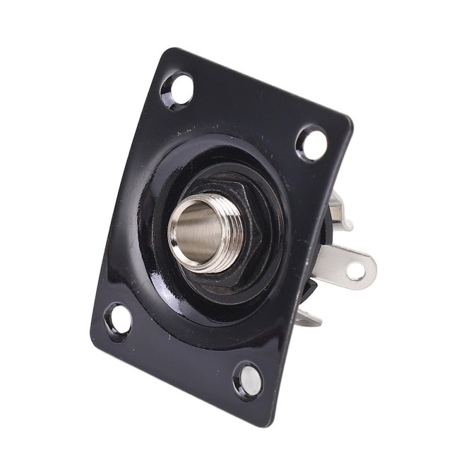 Plaque de Prise Jack Guitare Compacte - Métal, Large Application pour, Telecaster et Guitares Similaires