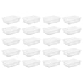 thumbnail image 2 of Sterilite 28 Qt Clear Plastic Stacking Storage Container Box w/Lid, 20 Pack, 2 of 12
