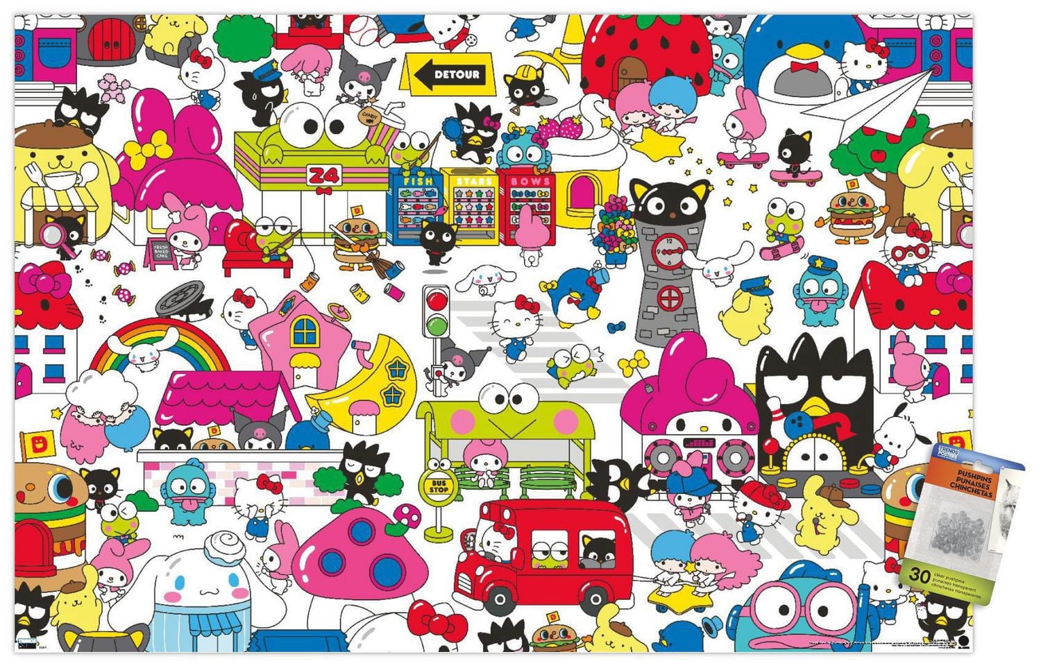 Hello Kitty and Friends: - Group Wall Poster, 22.375" x 34"
