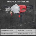 thumbnail image 4 of GloryStar Handheld Diamond Core Drill Rig (1500W) – Wet/Dry Use, 1880RPM Stepless Speed, 1-1/4" Thread, Includes 2" Drill Bit, Ideal for Concrete, Brick, Stone Walls, 4 of 7