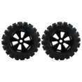 thumbnail image 1 of Vobor 2Pcs RC Car Rubber Tire Replacement Strong Grip 170mm Diameter RC Rubber Tires for ZD Racing 08427 1/8 RC Car, 1 of 9