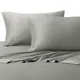 thumbnail image 2 of Silky-Soft Viscose from Bamboo-Cotton Hybrid, Queen 4PC Bed Sheets Set, Grey, 2 of 4