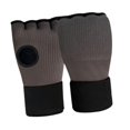 thumbnail image 2 of jinwen Gants de Boxe Demi-Doigts pour Sparring MMA Muay Thai Gris Foncé, 2 of 9