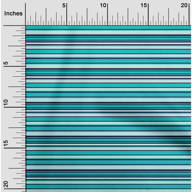 oneOone Polyester Lycra Fabric Horizontal Stripe Printed Craft Fabric BTY 56 Inch Wide
