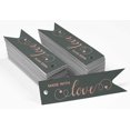 thumbnail image 2 of Inkdotpot Real Rose Gold Foil Made With Love Text Tags Favor Hang Paper Tags 100 Pieces, 2 of 6