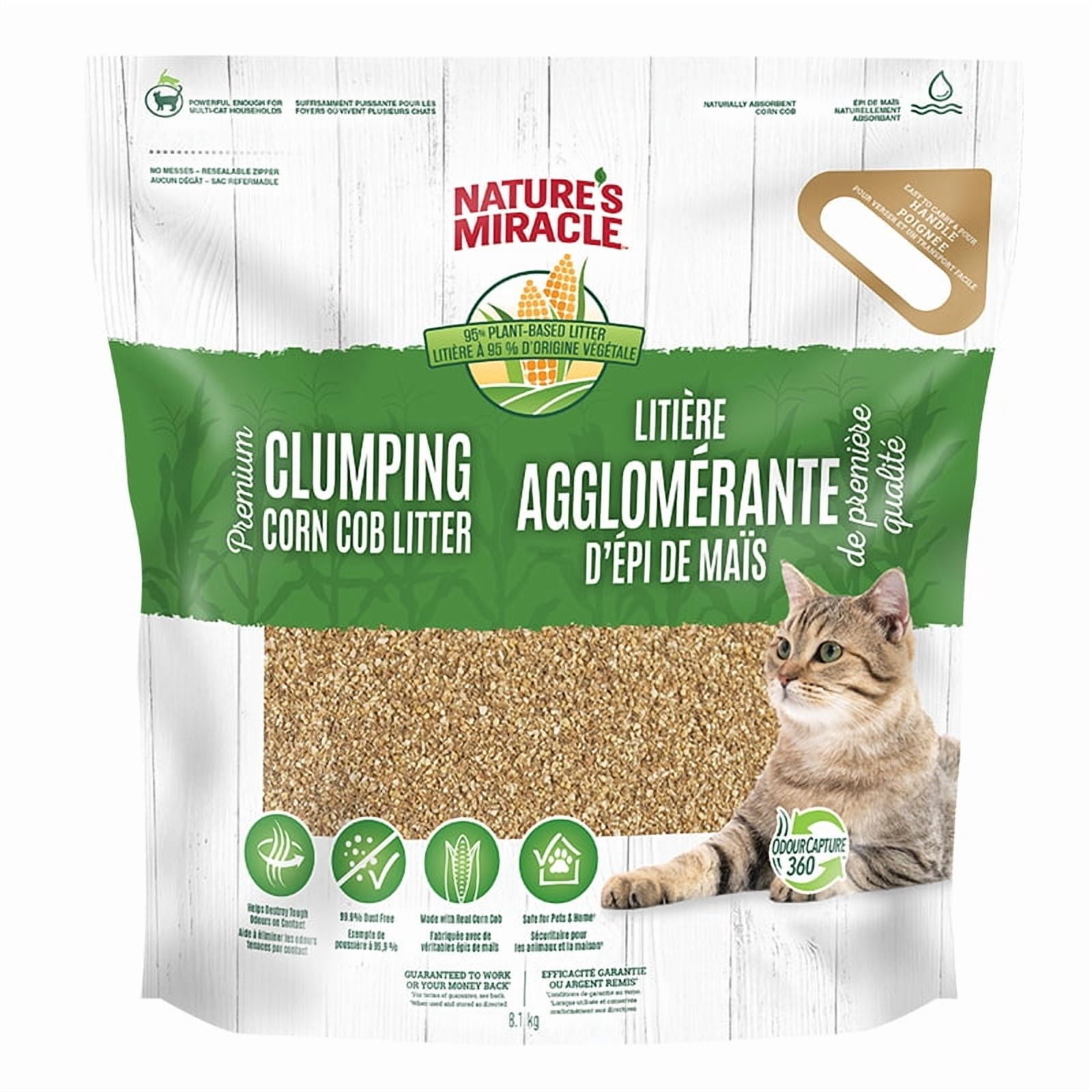 Nature’s Miracle Premium Clumping Corn Cob Litter, 10 Pounds'