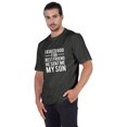 thumbnail image 4 of Inkmeso T-shirt à Col Rond pour Homme, Graphique Imprimé « J'ai Demandé à Dieu Mon Meilleur Ami, Il m'A Envoyé Mon Fils », Tee pour Père Fils Amour, 4 of 7