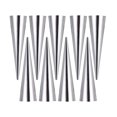thumbnail image 1 of 9pcs Stainless Steel Bread Baking Mold Conical Shaped Croissant Mould Bread Making Tools for Home Bakery (L Size), 1 of 9