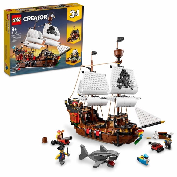 LEGO Creator 3en1 Le bateau pirate 31109 Ensemble de construction (1260 pièces)