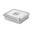 thumbnail image 3 of Rongfmy Cake Pan with Cover Rectangular Stainless Steel Nonstick with Lid DIY Baking Pan 29cmx23.5cm, 3 of 9