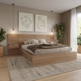 thumbnail image 3 of James 4-Piece Bedroom Set With Bed, Headboard and 2 Floating Nightstands, 3 of 5