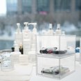 thumbnail image 3 of 2 Pcs Boîte de Rangement Cosmétique Empilable Organisateur Multifonctionnel Style Tiroir, 3 of 9