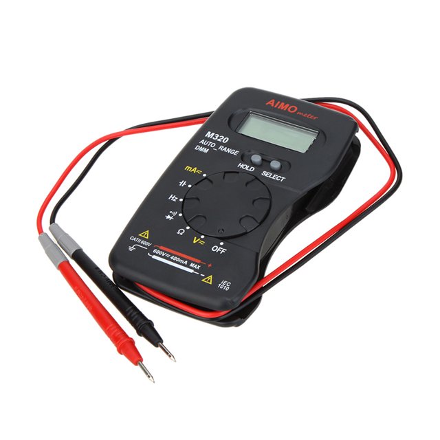 AIMO Digital Multimètre, Handheld Lcd Mesure Poche Taille Handheld Taille Handheld Lcd Données de Mesure Auto M320 Mewmewcat Rookin