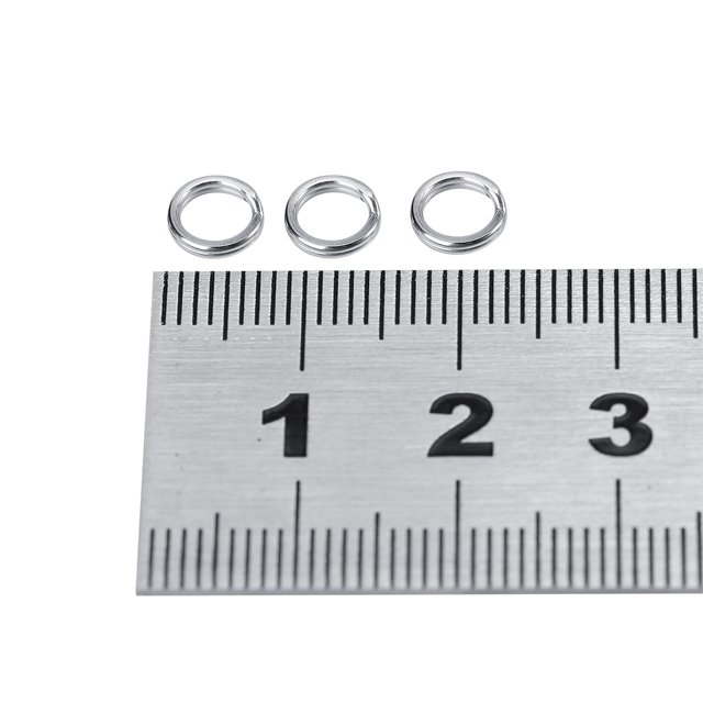 Split Rings, Fishing Tackle Bait Snap Split Ring, Portable Lightweight 50pcs/100pcs 7 Sizes Angling For Fishing