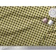 thumbnail image 2 of Soimoi Yellow polyester Crepe Fabric Check Check Print Fabric by Yard 52 Inch Wide, 2 of 4