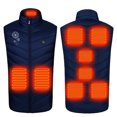 thumbnail image 4 of Heated Coat for Men Waterproof Sleeveless Floral Print Smart Electric Heating Vest Rechargeable 4 Heating Heated Jacket Heated Vest for Women Rechargeable, 4 of 9