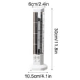 thumbnail image 3 of White Tower Bladeless Mini Fan Usb Desktop Fan 2 Wind Levels With Light 13X2.4X4.1 Inch For Home Office Quiet Breeze, 3 of 7