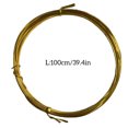 thumbnail image 2 of Craft Wires DIY Handicrafts Braided Thread Good Flexibility Durable Shiny Jewelry Lines Exquisite Design for Sculpturing Shallow Gold, 2 of 5