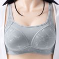 thumbnail image 2 of VEKDONE Woman's Back Buckle Thin Style Ventilate Large Size Bra Without Steel Rim Silver 36/80, 2 of 6