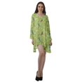 thumbnail image 2 of Moomaya Robes Décontractées Femmes Rayonne Robe Mini à Manches Longues pour Femmes, 2 of 4