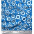 thumbnail image 1 of Soimoi Polyester Crepe Fabric Floral Mandala Printed Fabric 1 Yard 42 Inch Wide, 1 of 3