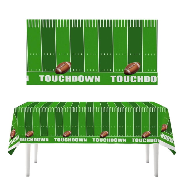 Border : Themed Kids' Birthday Party Tableware Set Football Plates Napkins Tablecloth & Thanksgiving Tablecloths Mahogany Tablecloth Table Clothes for round Tables 49er Tablecloth Table Cloth outside