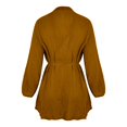 thumbnail image 3 of WILLBEST Robes pour Femmes Robes Décontractées à Volants avec Cordon Manches Longues Évasées Été Robe Mini Unie, 3 of 4