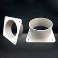 thumbnail image 3 of Air Vent Duct Connector Flange Straight Ventilation Pipe Plastic Ducting Tools, 3 of 8