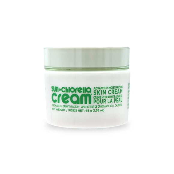 Sun Chlorella Crème Hydratante pour le Visage Hydratation Profonde, Soin Naturel de la Peau Aide à Rétablir l'Équilibre et à Réduire l'Apparence des Ridules et des Rides - Vib