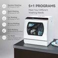 thumbnail image 3 of Hermitlux Portable Countertop Dishwasher, 5 Washing Programs, 5L Built-in Water Tank and Air-Dry Function, HMX-DW03, 3 of 7