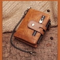 thumbnail image 4 of Xingzhi Mens Wallet Cowhide Leather Wallet Credit Card Holder RFID Bifold Brown, 4 of 8