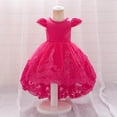 thumbnail image 2 of Robe Formelle pour Filles à Manches Bouffantes, Robe de Bal, Robe en Tulle pour Tout-Petits, Robe pour Petite Fille, pour Filles de 18 à 24 Mois, 2 of 7