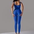 thumbnail image 3 of AherBiu Workout Bodysuits for Women Sleeveless Square Neck Ribbed Slim Yoga Jumpsuits Joggers Rompers, 3 of 6
