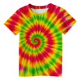 thumbnail image 2 of Hauts et T-Shirts pour Filles - T-Shirt Graphique à Manches Courtes Imprimé Tourbillon Col Rond Décontracté Confortable pour Usage Quotidien pour Tout-Petits et Enfants 2-13 Ans, 2 of 4