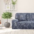 thumbnail image 2 of CHOK Housse de Sofa Extensible en Spandex pour Causeuse Fleur Rouge Moyen, 2 of 6