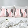 thumbnail image 4 of Erosebridal Futuristic Stripe Bed Sheets Set Full Size, Abstract Geometry Bed Sheets Full, Modern Fashion Decor, 4 of 7