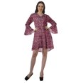 thumbnail image 2 of Moomaya Robes de Plage Imprimées Femmes Robe Aguichant Robes Mini Brodées pour Femmes, 2 of 4