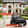 thumbnail image 3 of 24V 2 Seater Ride on Cars for Big Kids, Licensed Ford Bronco Raptor Powered Ride on Toy Truck with Remote Control, Spring Suspension, Bluetooth, LED Light, Electric Car for Kids 3-8 Boys Girls, Black, 3 of 8