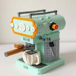 Building Block Set Micro Mini Blocks Coffee Machine Building Set With Creative Toys 928 Piece Mini Bricks Toy Holiday Christmas Birthday Gifts For Adults Kids，Two-position coffee machine