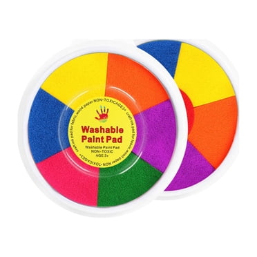 C Grand Ensemble de Peinture pour Doigts 7 Couleurs Non Toxique Lavable Fournitures d'Art Jouet d'Activité Sensorielle Éducative pour Enfants Kit d'Artisanat de Dessin Créatif