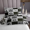 thumbnail image 3 of YST Camper Quilt Set For Bunks,Happy Camping Queen Coverlet Set For Travel Trailers Rustic Farmhouse Buffalo Plaid Bedspread Set Rv Accessories For Inside,Adventure Camper Bedding Set, 3 of 5