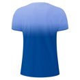 thumbnail image 3 of QATAINLAV Chemises pour Hommes Été Décontracté Manches Courtes Col Ras du Cou Chemise Mode Couleur Dégradée Gym Entraînement T-Shirt Hauts Ample Chandail T-Shirts Bleu TTTG Rentrée des Classes Ventes Prime, 3 of 5