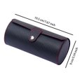 thumbnail image 1 of Watch Roll Case PU Leather Bracelet Display Storage Pocket Jewelry Hand Chain Protection Show Organizer Box Men Women Strip Black, 1 of 9