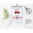 thumbnail image 3 of Darling Souvenir White Birthday Invitation Card 28 Pcs Fill or Write In Blank Invites Printable Party Supplies 5 x 7 Inches, 3 of 5